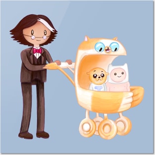 Baby world: Simon, Cake, Finn and Jake -  Adventure Time / Fionna and Cake fan art Posters and Art